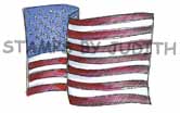 F-179-HK Sm. American Flag